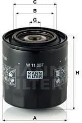 Oil Filter W11007
