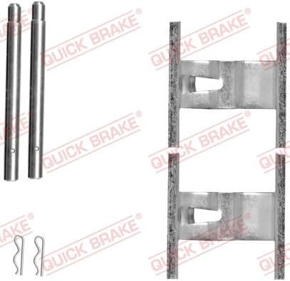 Brake pads accessory kit 109-1660 - image 2