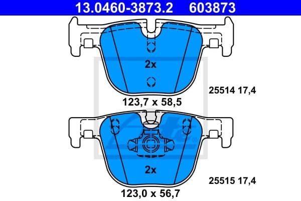 Brake Pad Set, disc brake 13.0460-3873.2