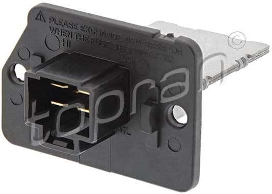 Resistor, interior blower 821 223