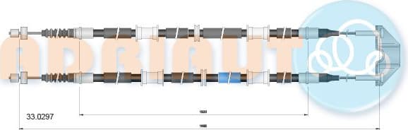 Cable handbrake 33.0297 - image 2