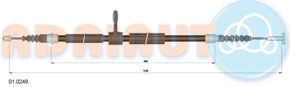Cable handbrake 01.0248 - image 2