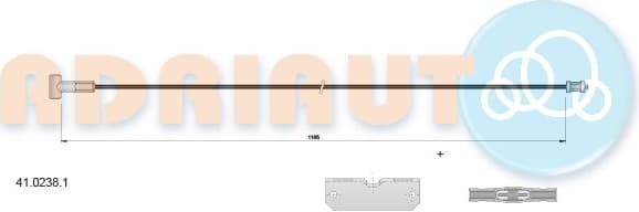 Cable handbrake 41.0238.1 - image 4