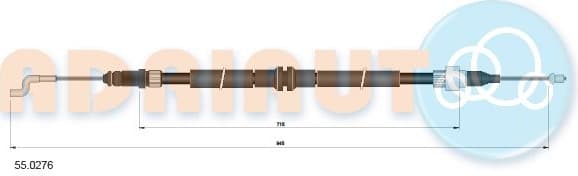 Cable handbrake 55.0276 - image 2