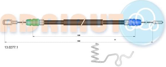 Cable handbrake 13.0277.1 - image 2