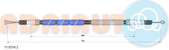Cable handbrake 11.0216.2 - image 3