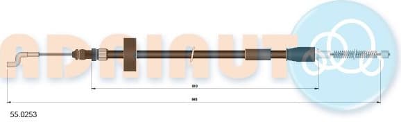 Cable handbrake 55.0253 - image 2