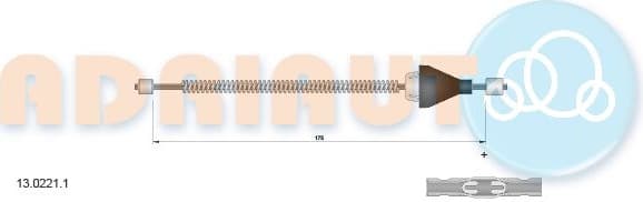 Cable handbrake 13.0221.1 - image 2