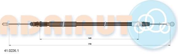 Cable handbrake 41.0226.1 - image 2