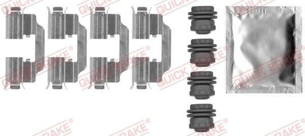 Brake pads accessory kit 109-0012 - image 2