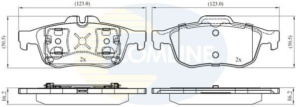 Brake Pad Set, disc brake CBP02425