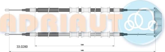 Cable handbrake 33.0280 - image 2