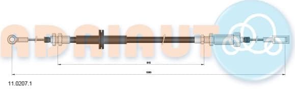 Cable handbrake 11.0207.1 - image 2