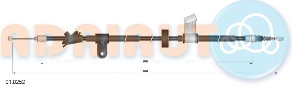 Cable handbrake 01.0252 - image 2