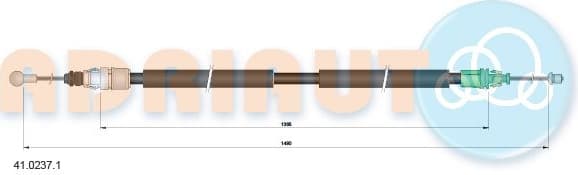 Cable handbrake 41.0237.1 - image 2