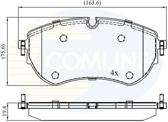 Brake Pad Set, disc brake CBP02456