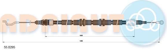 Cable handbrake 55.0295 - image 2