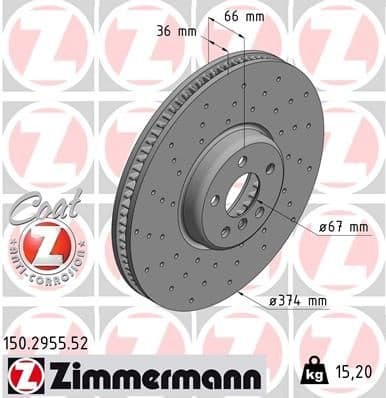 Brake Disc SPORT BRAKE DISC Z 150.2955.52