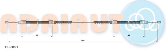 Cable handbrake 11.0208.1 - image 2