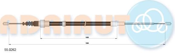 Cable handbrake 55.0262 - image 2