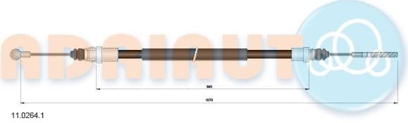 Cable handbrake 11.0264.1 - image 2