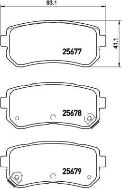Brake Pad Set, disc brake PRIME LINE P30068