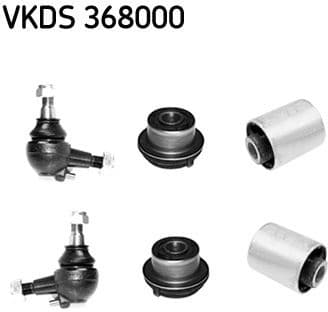 Control/Trailing Arm Kit, wheel suspension VKDS 368000