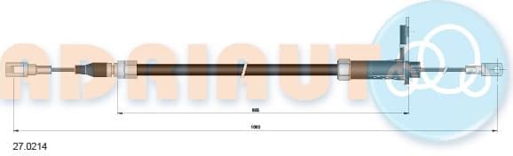 Cable Pull, parking brake 27.0214 - image 2