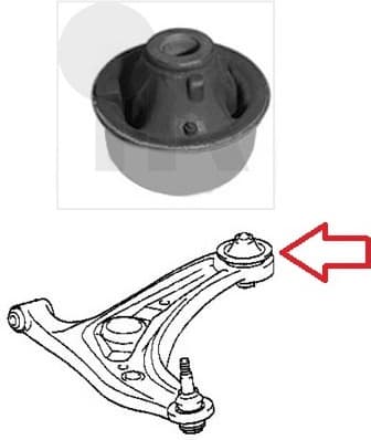 Silentblock front axle 87-04949