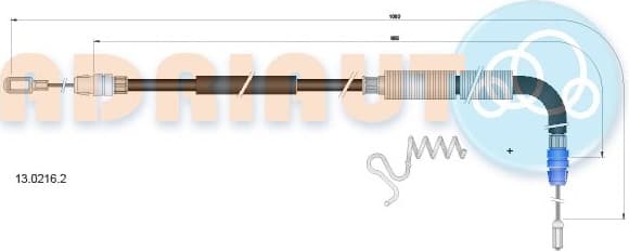 Cable handbrake 13.0216.2