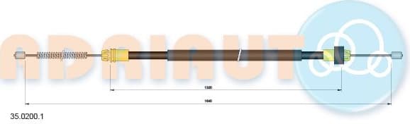 Cable handbrake 35.0200.1 - image 2