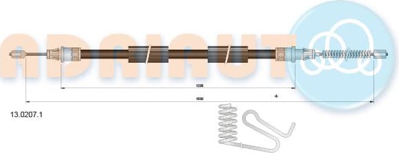 Cable handbrake 13.0207.1 - image 2