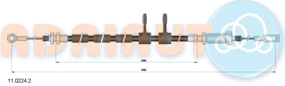 Cable handbrake 11.0224.2 - image 2