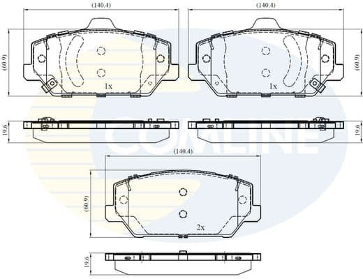 Brake Pad Set, disc brake CBP32440