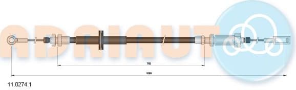 Cable handbrake 11.0274.1 - image 2