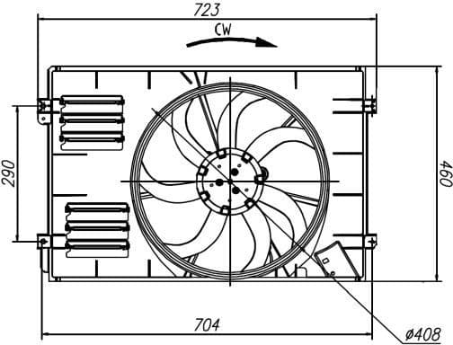 Fan, engine cooling 47925