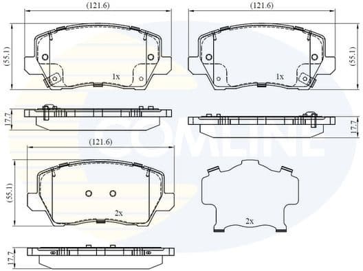 Brake Pad Set, disc brake CBP32526