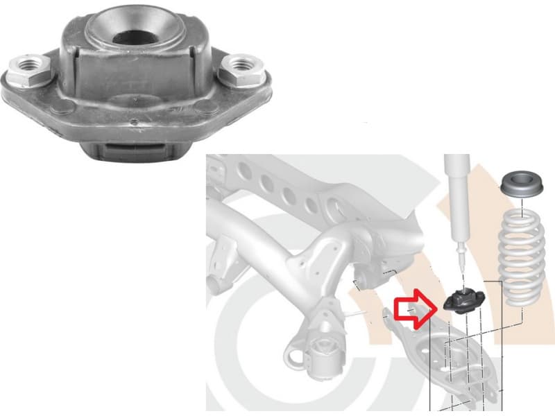 Shock absorber mounting rear 35398 01