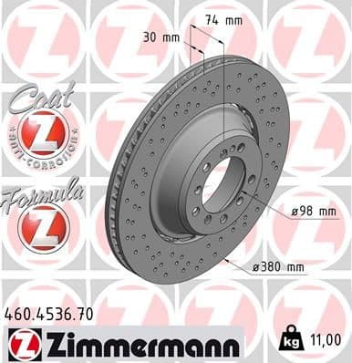 Brake Disc FORMULA Z BRAKE DISC 460.4536.70