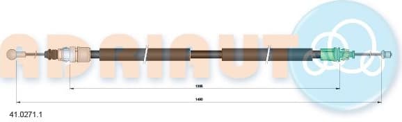 Cable handbrake 41.0271.1 - image 2