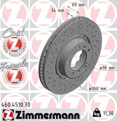 Brake Disc FORMULA Z BRAKE DISC 460.4510.70