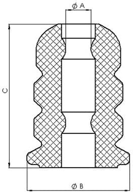 Rubber Buffer, suspension 00268228 - image 2