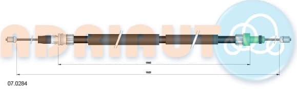 Cable handbrake 07.0284 - image 2