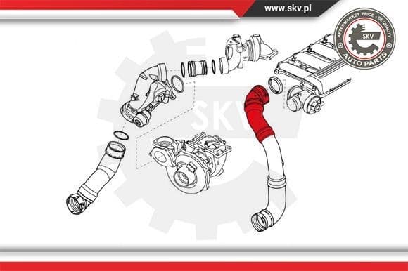 Charge Air Hose 24SKV722 - image 4