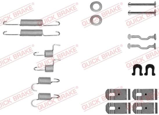 Accessory Kit, parking brake shoes 105-0028 - image 2