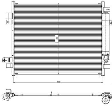 Condenser, air conditioning EASY FIT 350418