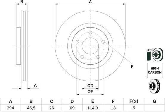 Brake Disc 0986479745