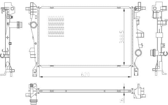 Radiator, engine cooling 59286 - image 5