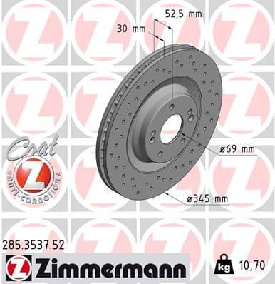 Brake Disc SPORT BRAKE DISC Z 285.3537.52