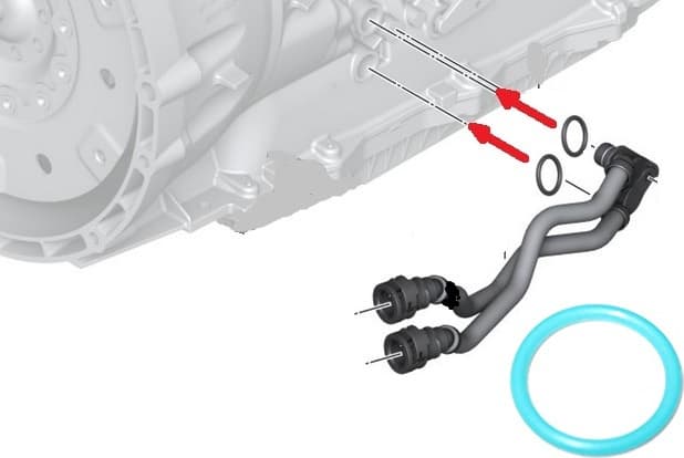 Seal ring automatic gearbox 17227809805